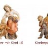 Scholer Magd mit Kind oder Kindergruppe holzgeschnitzt 11cm color je 62,00 €  gebeizt je 49,00 € 